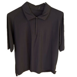 🌿 Men’s Athletic Polo Short-Sleeved Shirt, zip collar - L🌿